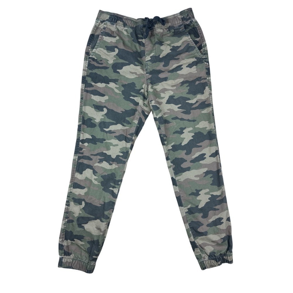Aeropostale Men's Stretch Jogger Camo Pants Green Brown‎ Elastic Waist Small